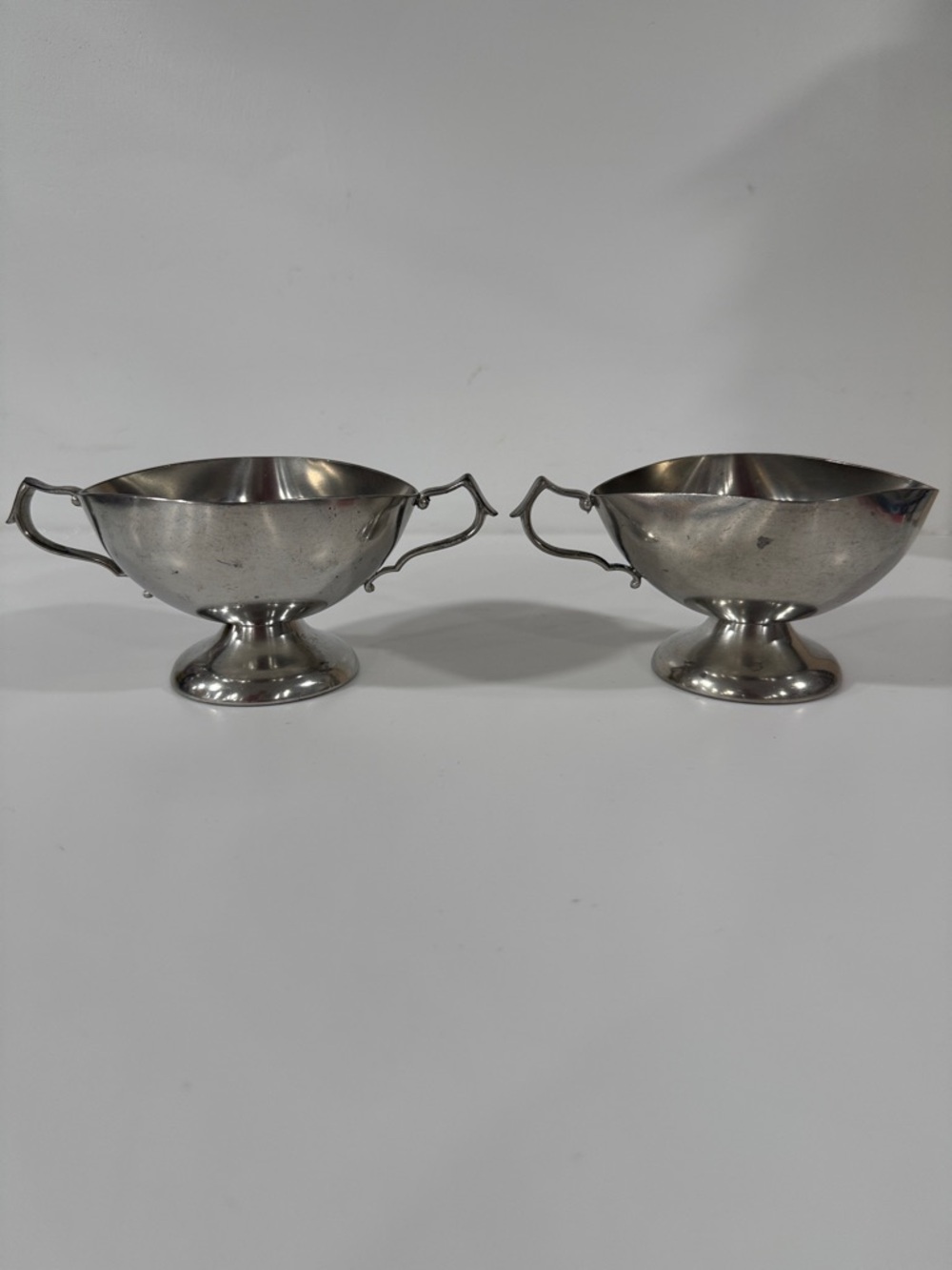 Royal Holland Pewter sugar & creamer set